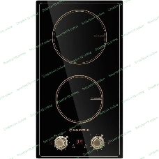 Индукционная варочная панель Maunfeld CVI292MBKBR, конфорок: 2 шт., стеклокерамика, независимая, черный