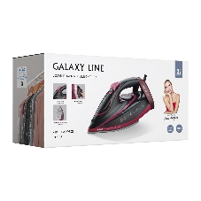Утюг Galaxy GL 6133 черный/розовый, 3200 Вт, 80 г/мин, 240 г/мин, 320 мл