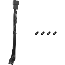 Вентилятор для корпуса DEEPCOOL FT14 черный, 140 мм, 1650 об/мин, 25.1 дБ, 4 pin