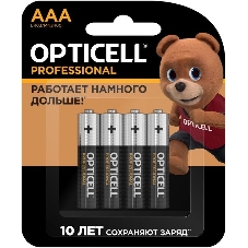 Элемент питания алкалиновый AAA/LR03 (блист. 4шт) Professional Opticell 5052002 Элемент питания алкалиновый AAA/LR03 (блист. 4шт) Professional Opticell 5052002