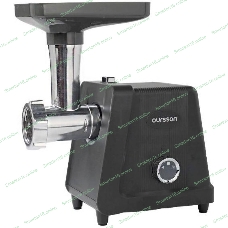Мясорубка электрическая OURSSON MG3093/DG темно-серый, 800 Вт, 1.8 кг/мин, реверс, металлический лоток, насадки - 5