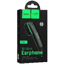 Моногарнитура Hoco E1 черный, внутриканальная (моно), Bluetooth, индикатор заряда, до 4 ч