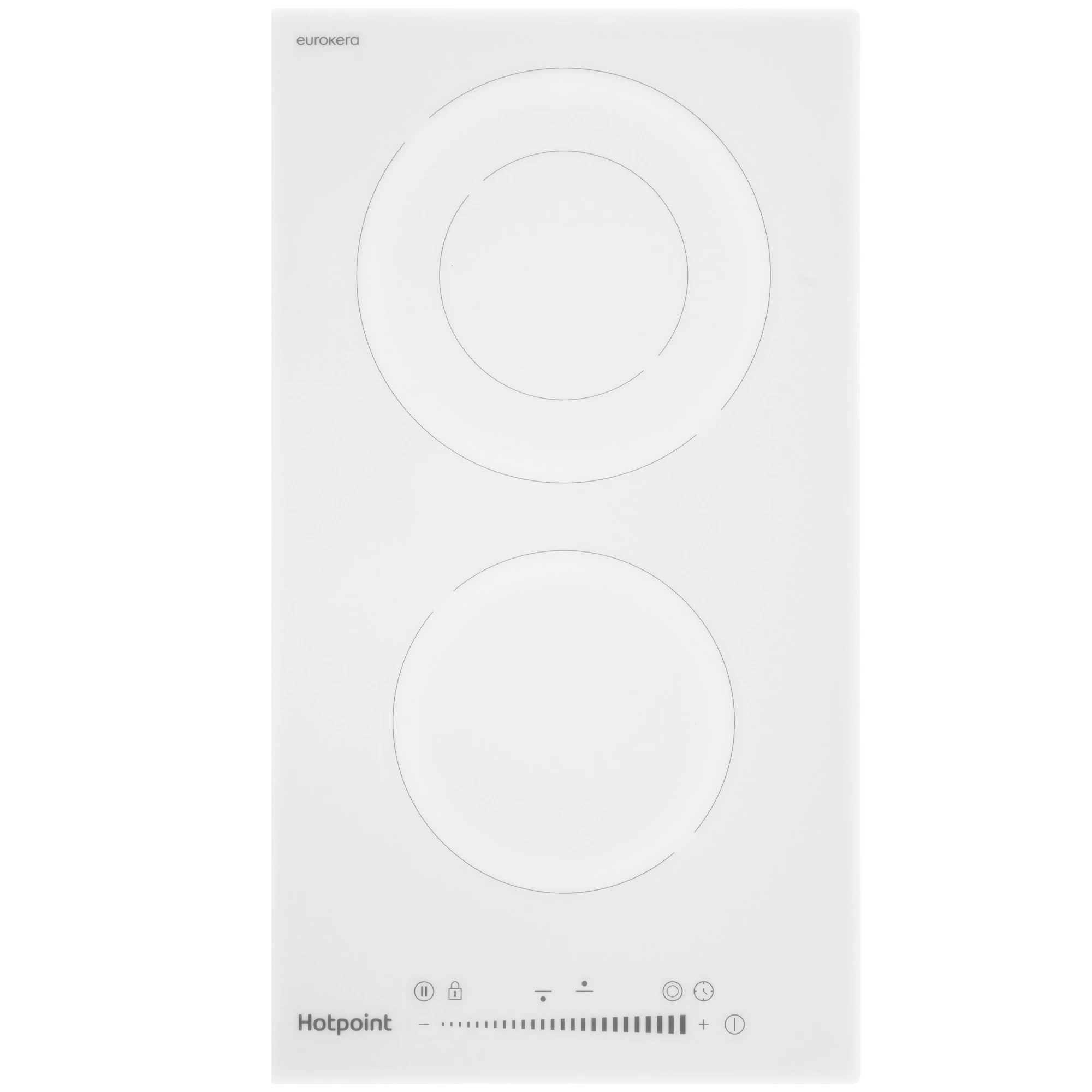 Электрическая варочная поверхность Hotpoint HR 3O2 WH, 2 конфорки, с зоной расширения, стеклокерамика, 3200 Вт