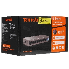 Коммутатор Tenda TEF1109D, 8×100 Мбит/с + 1×100 Мбит/с Uplink, неуправляемый