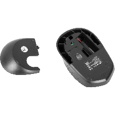 Мышь беспроводная Oklick 488MW серый/черный, 1600 dpi, радиоканал, USB, кнопки - 4