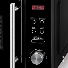 Микроволновая печь BBK 20MWG-732T/B-M черный, 20 л, 700 Вт, переключатели - кнопки, поворотный механизм