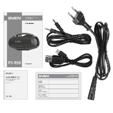 Портативная акустическая система SVEN PS-990, черный, 2.0, 2x90 Вт (RMS), IPx7, TWS, Bluetooth, USB, аккумулятор
