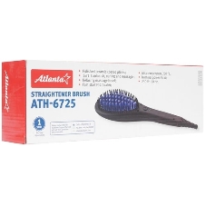 Расческа-выпрямитель для волос Atlanta ATH-6725 синий, 200 °C, 1 режим