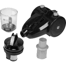 Пылесос Vitek Midnight VT-1839 (MC) черный, 200/1200 Вт, уборка сухая, пылесборник контейнер 1.5 л