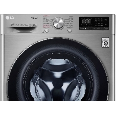 Стиральная машина LG F4V5RGP2T серебристая, загрузка фронтальная 10.5 кг, 1400 об/мин, класс A
