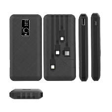 Портативный аккумулятор Rexant Power Bank (аккумуляторная батарея) 10000 mAh, черное