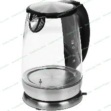 Чайник электрический Kitfort КТ-628 1.7 л, 2200 Вт, серебристый (корпус: стекло)