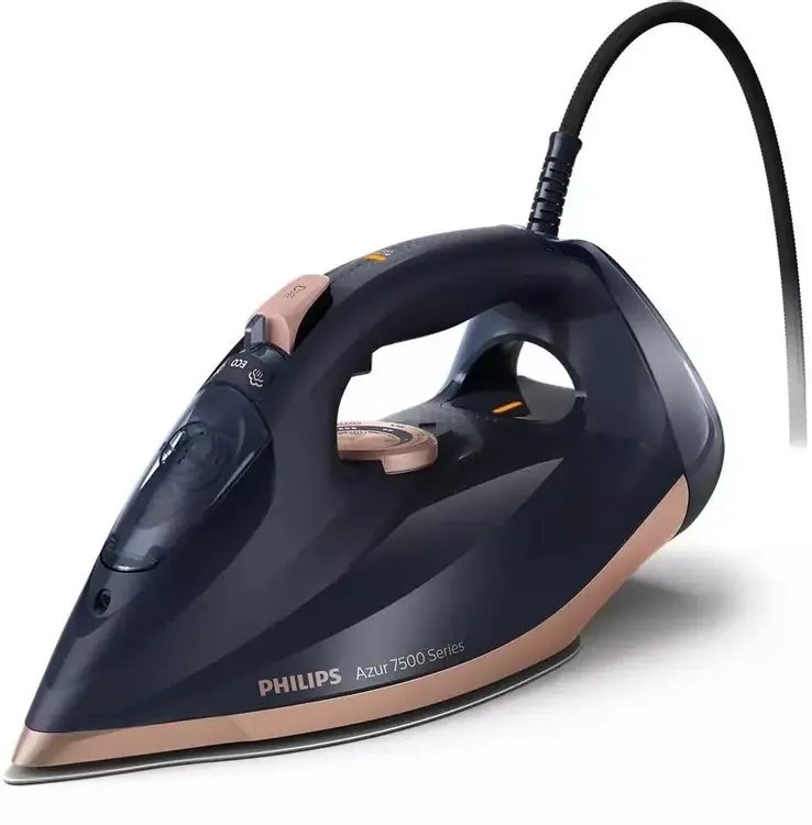 Утюг Philips DST7510/80 синий/золотистый, 3200 Вт, 55 г/мин, 260 г/мин, 300 мл