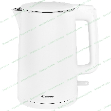 Чайник электрический Candy CK-102 1.5л. 2200Вт белый корпус: нерж.сталь/пластик