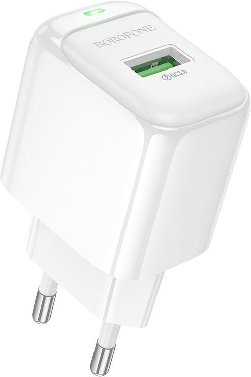 Сетевое зарядное устройство BOROFONE (6941991113789) BAS42A 1USB 3.0A QC3.0 18W белый