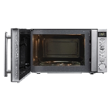Микроволновая печь BBK 20MWS-721T/BS-M серебристый, 20 л, 700 Вт, переключатели - кнопки, поворотный механизм