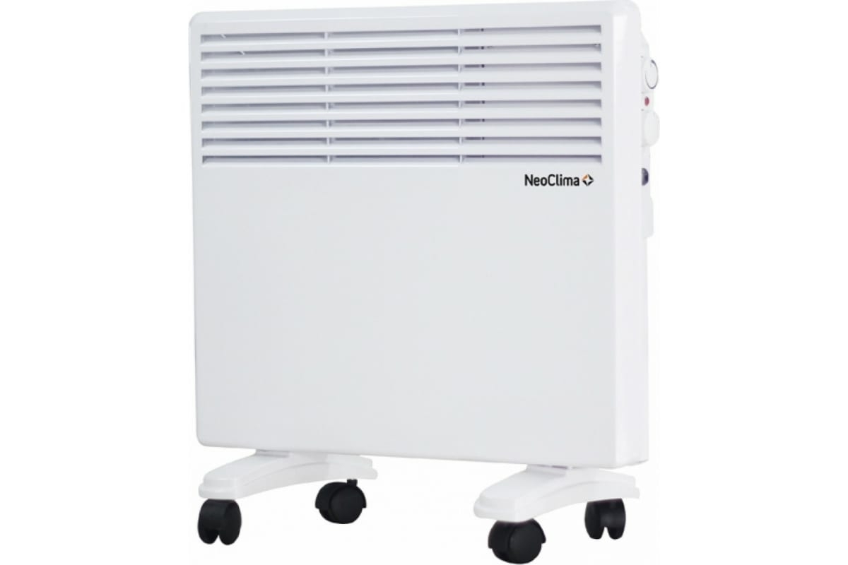 Конвектор электрический Neoclima Intenso 1000 белый, 1000 Вт, 10 м2, термостат