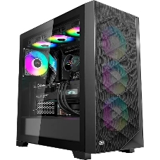Компьютерный корпус PCCooler C3D510 BK ARGb, Tempered Glass Full Tower, Black, TG, 0.7 SPCC, 3x120мм ARGb E-ATX, ATX, mATX, mITX 170/390/410мм 2x2.5
