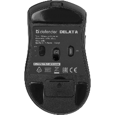 Мышь беспроводная Defender Delata GM-082 черный, 12000 dpi, радиоканал, Bluetooth, USB, кнопки - 6