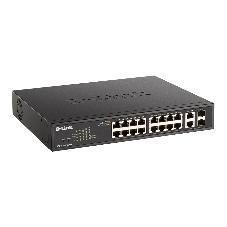 Коммутатор D-Link DGS-1100-18PV2/A3A, 16×1 Гбит/с + 2×1 Гбит/с Combo, настраиваемый