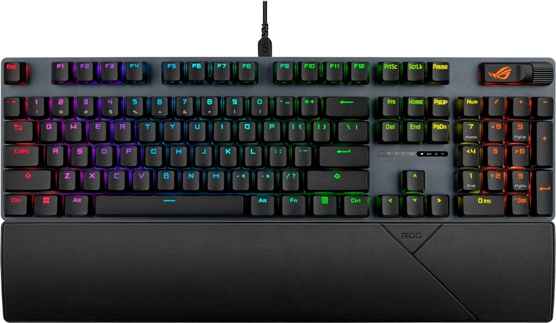 Клавиатура ASUS ROG Strix Scope II X ROG NX Snow V2 проводная, USB Type-A, чёрный