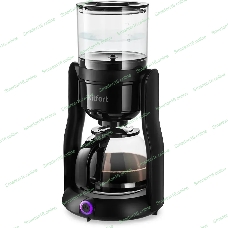 Кофеварка капельная Kitfort КТ-7136 черный, исп. кофе - молотый, 0.5 л, 680 Вт.