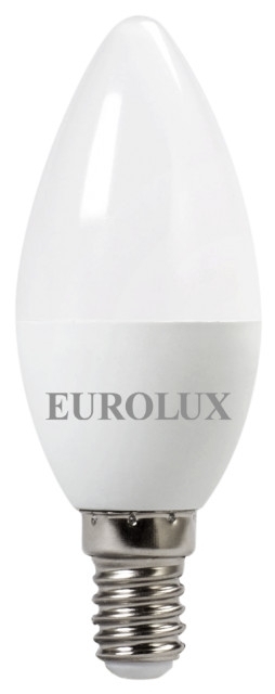 Лампа светодиодная EUROLUX LL-E-C37-7W-230-4K-E14 свеча