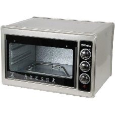 Мини-печь Delta D-0123 серая с тэном повыш. мощности,1300 Вт,37 л,2 нагреват. эл, с термостатом