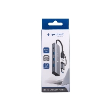 Док-станция Gembird UHB-D7, USB Type-C + USB, 3хUSB3.1, Type-C, RJ45, USB