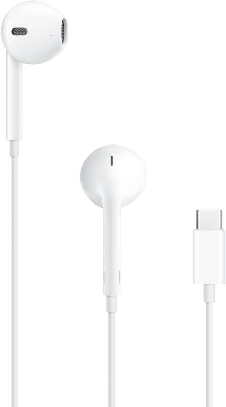 Проводные наушники Apple EarPods белый, вкладыши, (USB-C), встроенный микрофон