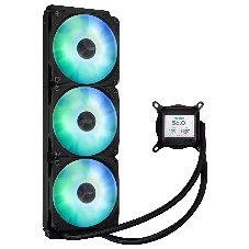 Жидкостная система охлаждения ASUS PRIME LC 360 ARGB LCD черный, алюминий/медь, 2500 об/мин, 36.5 дБ, 4 pin