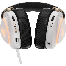 Гарнитура ASUS ROG Delta II KJP белый, беспроводная + проводная, Bluetooth, подсветка, совместимость с PS5, Xbox
