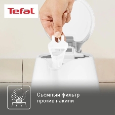 Чайник электрический Tefal BF925132 1.7л. 2400Вт белый (корпус: пластик)