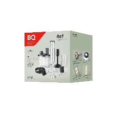 Блендер погружной BQ HB1231SS NEW стальной/белый, 1800 Вт, 21 скорость, турбо