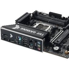 Материнская плата ASUS TUF GAMING B850M-E WIFI, AM5, AMD B850, 4xDDR5, 4xSATA, 3xM.2, 1xPCIe 5.0 x16, 1xPCIe 3.0 x1, 1xHDMI, 2xDP, 1x2.5Gb LAN, Wi-Fi 6E, Bluetooth 5.3, 1xUSB-C 10Gbps, 1xUSB-A 10Gbps, 2xUSB-A 5Gbps, 4xUSB-A 2.0, 3x3.5 мм, 7.1, mATX