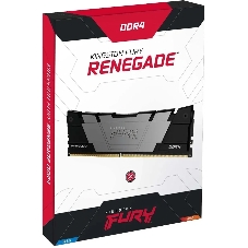 Оперативная память Kingston Fury Renegade, DDR4, 16GB (2x8GB), 4800MHz, CL19, DIMM, с радиатором, черный