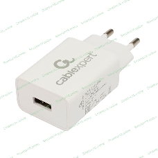 Сетевое зарядное устройство Cablexpert MP3A-PC-39 100/220V - 5V USB 1 порт, 1A, белый