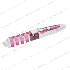 Щипцы для завивки волос Волжанка ПЛК-005 розовый/белый, 19 мм, 200 °C, 1 режим