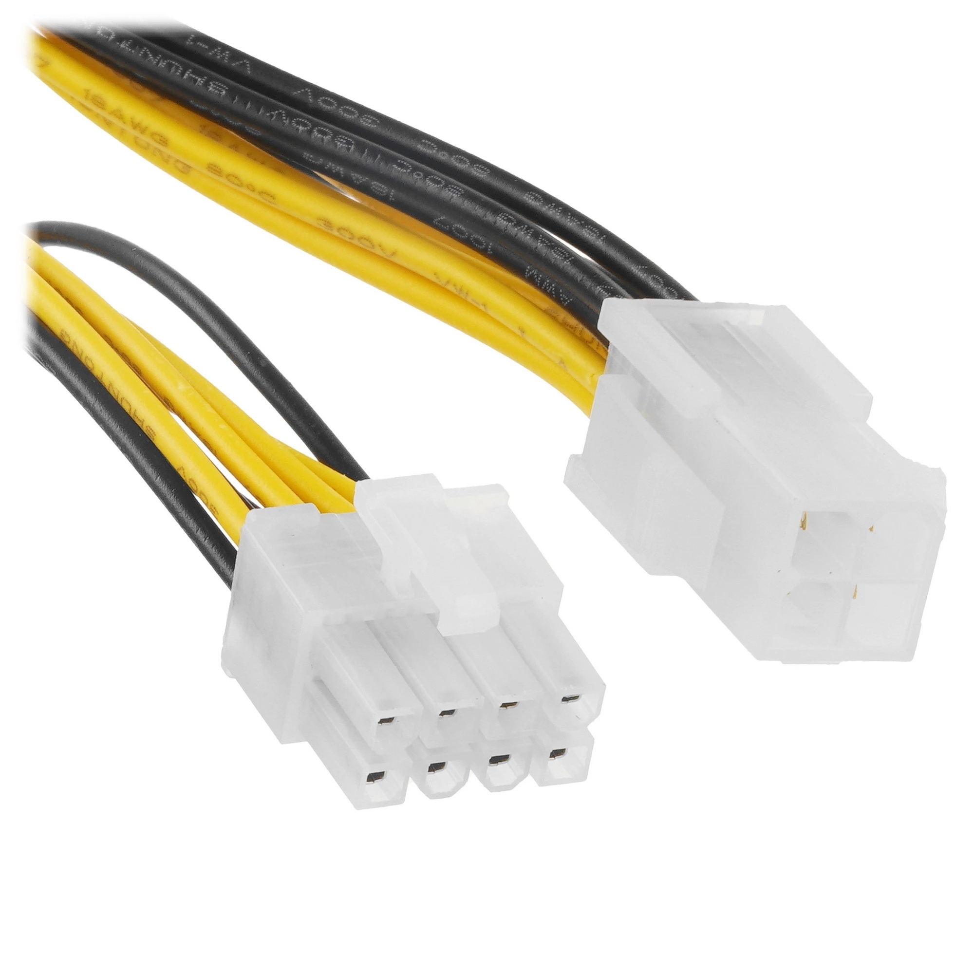Удлинитель кабеля питания PCIe Cablexpert CC-PSU-84-20CM, PCIe 8pin(M)/PCIe 4pin(F), 20 см, пакет