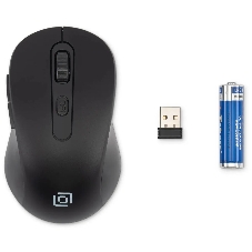 Мышь беспроводная Oklick 677MW черный, 1600 dpi, радиоканал, USB, кнопки - 6