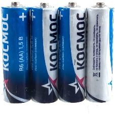Элемент питания Космос R6 (АА) 1.5V Zinc carbon 4S в шринке