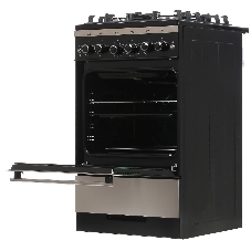 Плита газовая Gefest 5500-02 0069 серебристый/черный, конфорок 4 шт, духовка 52 л, 50 см x 85 см x 58.5 см