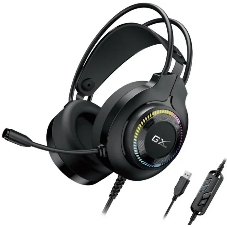 Гарнитура Genius HS-GX580U чёрный, проводная, USB, подсветка