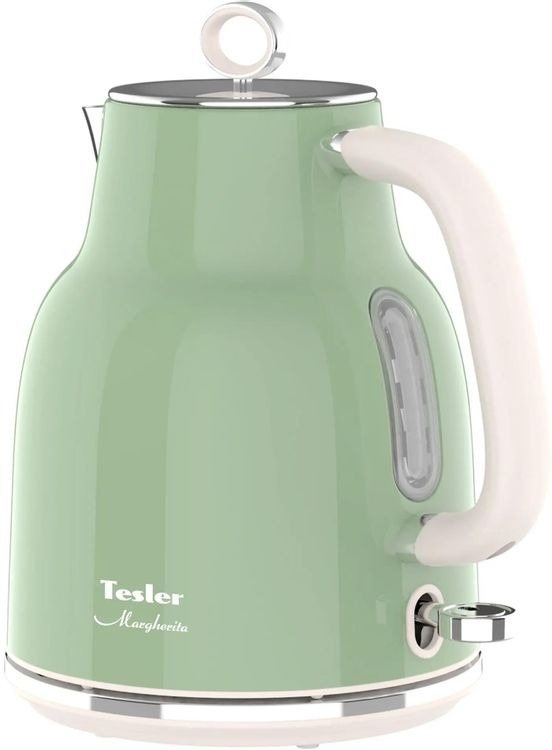 Чайник электрический Tesler KT-1760 зеленый, 1.7 л, 2200 Вт, скрытый нагревательный элемент