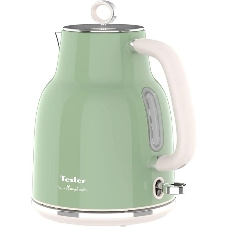 Чайник электрический Tesler KT-1760 зеленый, 1.7 л, 2200 Вт, скрытый нагревательный элемент