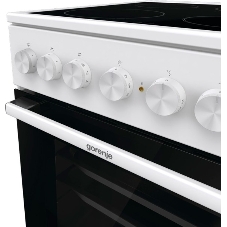 Плита электрическая Gorenje GEC5B41WG белый, конфорок 4 электрических, духовка 62 л, 50 см x 85 см x 59.4 см