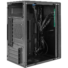 Компьютерный корпус Minitower ExeGate BAA-408U-UNS400 (mATX, БП UNS400 с вент. 12см, 2хUSB+1хUSB 3.0, HD Audio, черный)