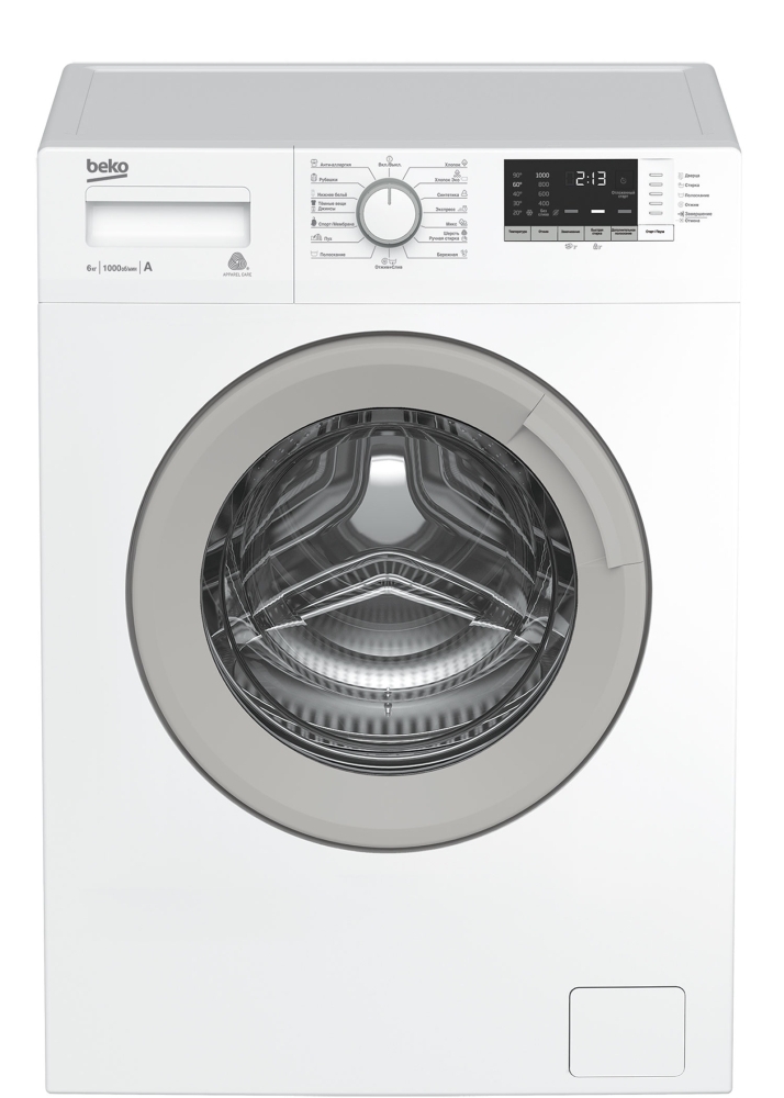Стиральная машина Beko WHE6512ZSW класс: A-10% загр.фронтальная макс.:5кг белый