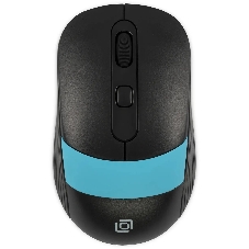 Мышь беспроводная Oklick 310MW черный/синий, 3200 dpi, радиоканал, USB, кнопки - 4