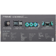 Жидкостная система охлаждения ASUS PRIME LC 360 ARGB LCD черный, алюминий/медь, 2500 об/мин, 36.5 дБ, 4 pin